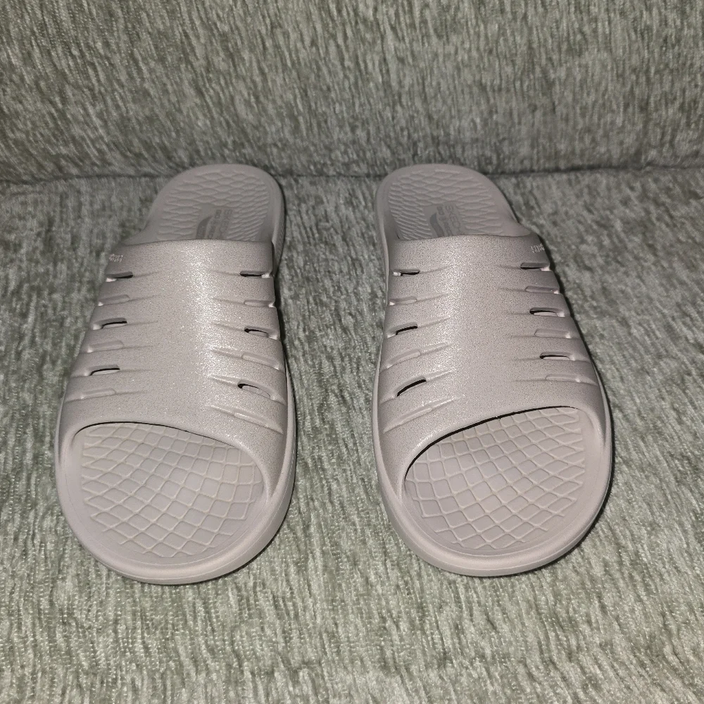 Skechers Go Recover Archfit Cream Sparkles W9 - Picture 3 of 9